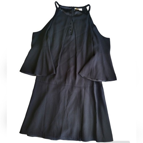 Ramy Brook Evette Dress Women's Size 6 Black Mini Event Formal Cold Shoulder - Picture 16 of 16