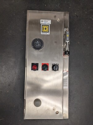 NEW Square D 60A 25 HP 3 Phase Motor Starter 8538SDW34V81CFF4G97H30P42P46T
