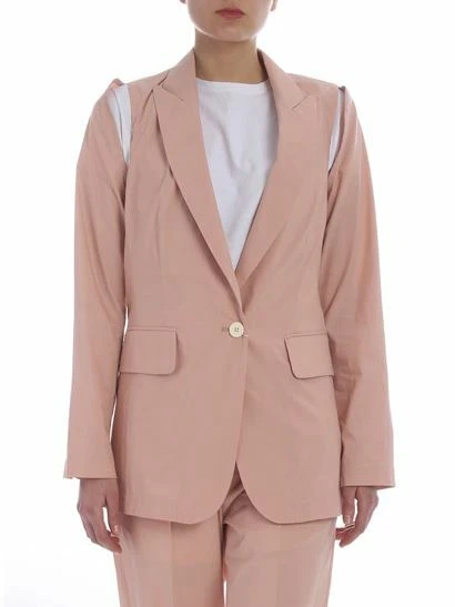 €780 NEW Women's MM6 MAISON MARGIELA Pink Jacket Blazer Size 44 UK12 US8 M/L - Image 2 of 4