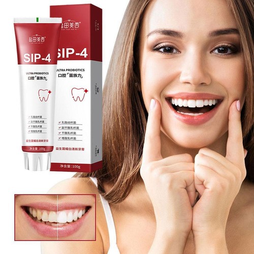 SIP-4 Dentifricio, SIP-4 Dentifricio, Dentifricio Sbiancante Probiotico Smacchiatore∈ - Foto 2 di 13
