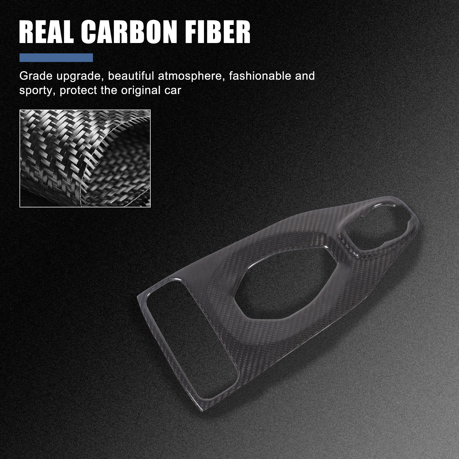 Real Carbon Fiber Center Gear Panel Trim Cover Kit For Lotus EMIRA AT 2021-25 US
