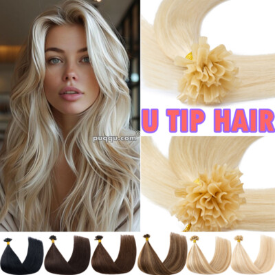 200 Strähnen Keratin Bonding Hair Extensions&100% Real Echthaar Haarverlängerung
