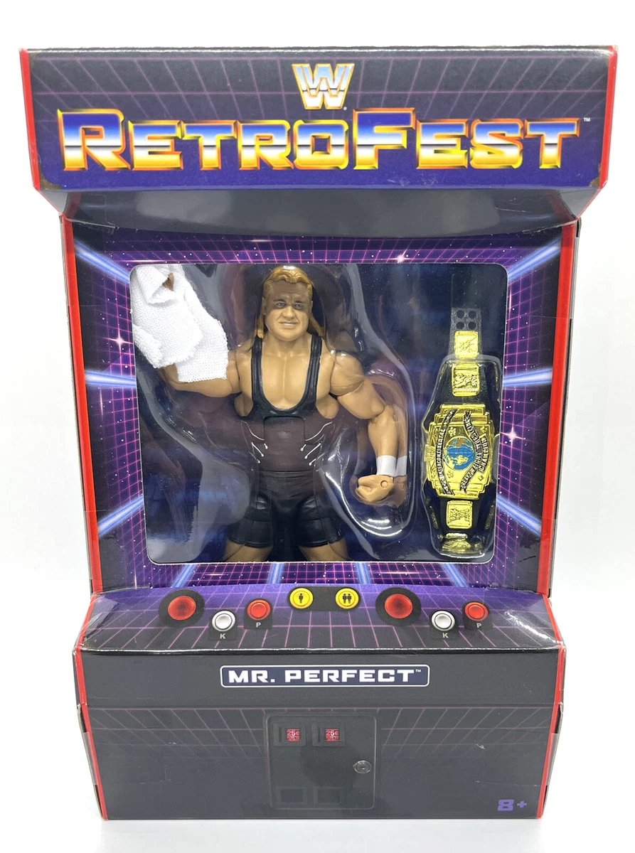 WWE Elite RetroFest Mr Perfect Wrestling Figure Exclusive Curt Hennig IC Belt