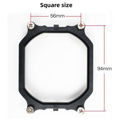 Pour Intel Lga2011 Support Plateforme Rectangulaire Cpu Dissipateur Thermique Ventilateur Refroidissement - Photo 4/5