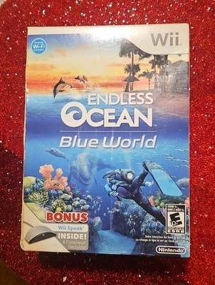 Nintendo Wii Endless Ocean Blue World Wii Speak Bundle Box (New Factory Sealed)