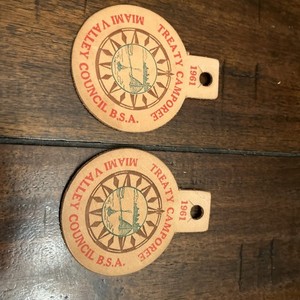 Vintage 1961 Treaty Camporee BSA Leather Boy Scouts