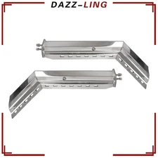 1-1/8" Bolt Spacing 30" Stainless Steel Mud Flap Hanger Set Angled Spring Loaded