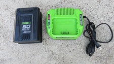 Greenworks Pro 60V 4.0 Ah Battery and Charger - very good