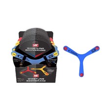 Pk of 3 Assorted Colors Sports Whistle Boomerang Soft Throw & Catch Toy for Kids