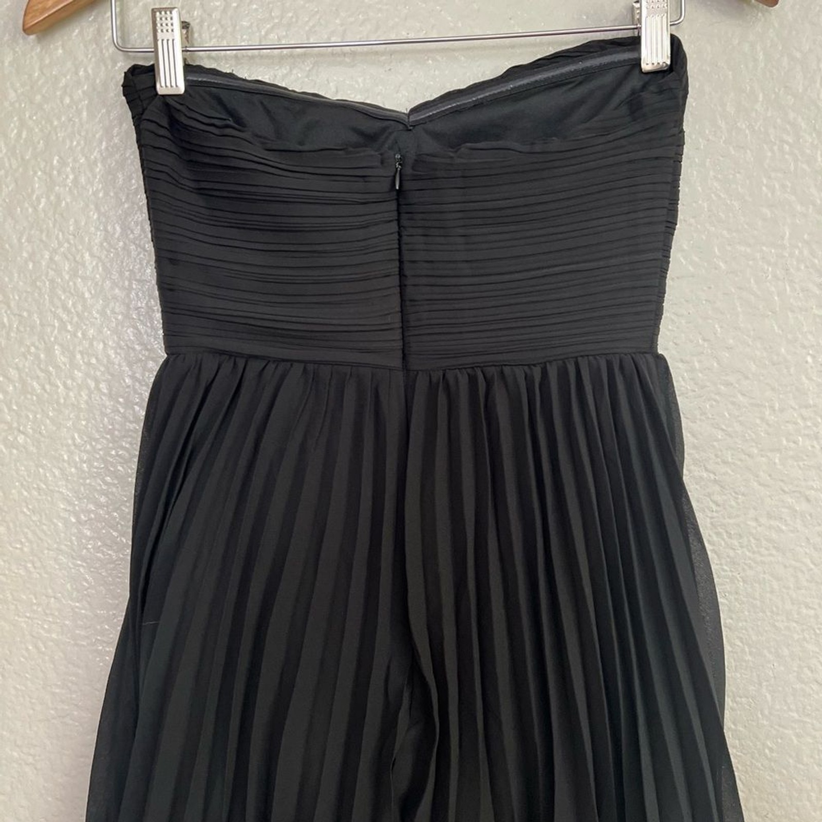 NWOT Seriously Sensational Black Strapless Tiered Maxi Dress