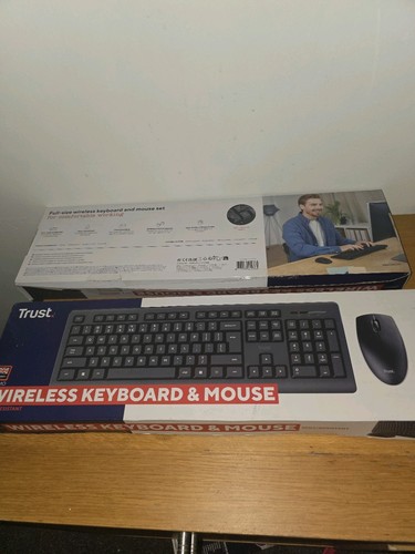 Trust Primo Wireless Keyboard and Mouse Set QWERTY UK Layout, Low Profile Keys, - 第 1/23 張圖片