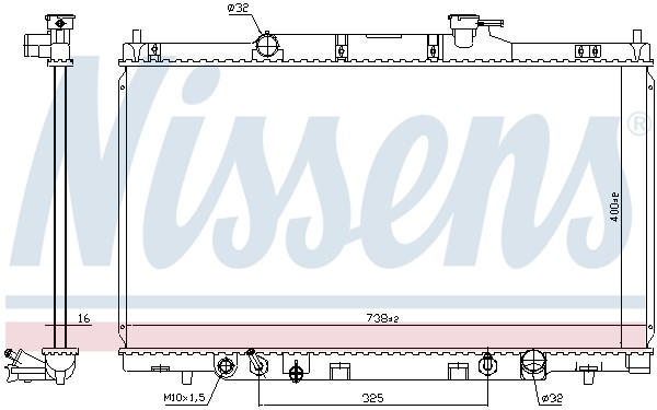 Nissens 68606 KüHler, MotorküHlung For Honda-image