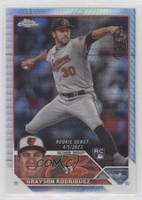 2023 Topps Chrome Update Rookie Debut Prism Refractor Grayson Rodriguez 17fw