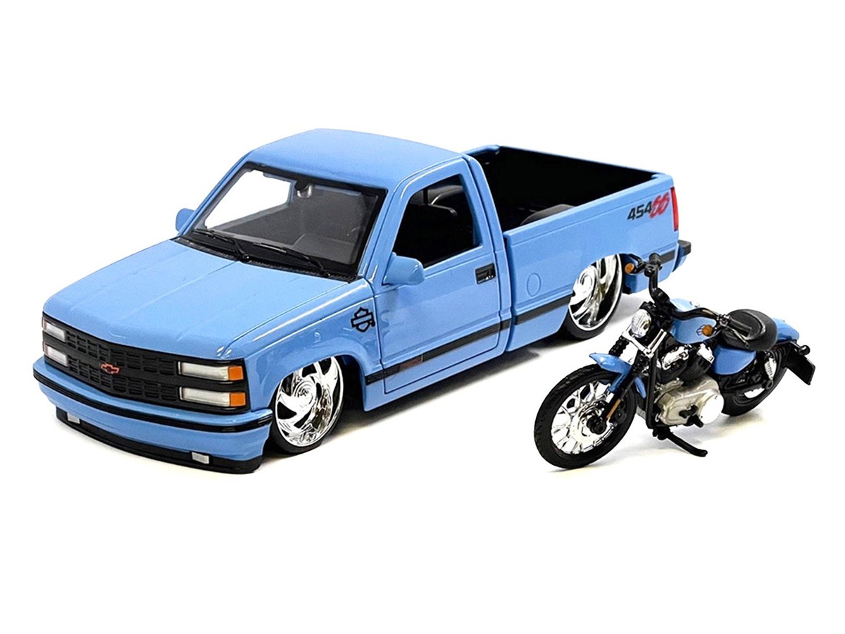 1993 CHEVROLET 454 SS & MOTORCYCLE BLUE 