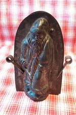 Seltene antike Schokoladenform Nikolaus mit Rute und Sack, vermutl. Heris 1920