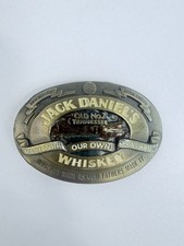 Vintage 1989 Jack Daniel  s Belt Buckle D-190 Bergamot USA Old No.7 Whiskey Brass