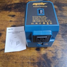 AC 110V Inverter, Portable Power Station with 2 USB Ports  1 AC Outlet  1...