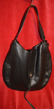 REBECCA MINKOFF DARREN BLACK PEBBLE LEATHER L...