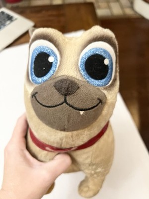 Rolly Puppy Dog Pals 12  Plush Stuffed Animal Disney Junior Jr Tan EUC NICE  