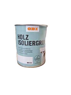 BEULE Deckfarbe Holz Isoliergrund Weiß wasserverdünnbar für innen & außen 750ml