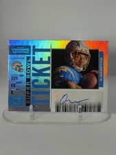 2025 Panini Select Contenders 1/1 Omarion Hampton Rookie Super Bowl Ticket Auto