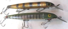 2  Vintage CISCO KID HUSKY 7.5" Musky Muskie Pike Fishing Lure