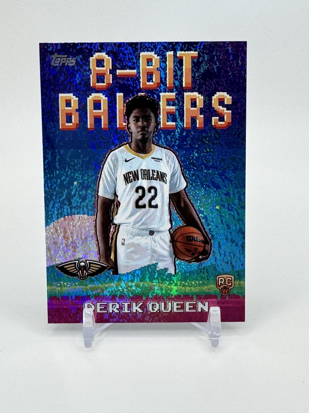 2025-26 Topps #8B-39 Derik Queen 8-Bit Ballers Holo Foil