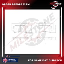 BRAKE PAD FOR SAAB 9-5 2.0 TTID XWD 1.6 TURBO 2.8 V6 TID REAR