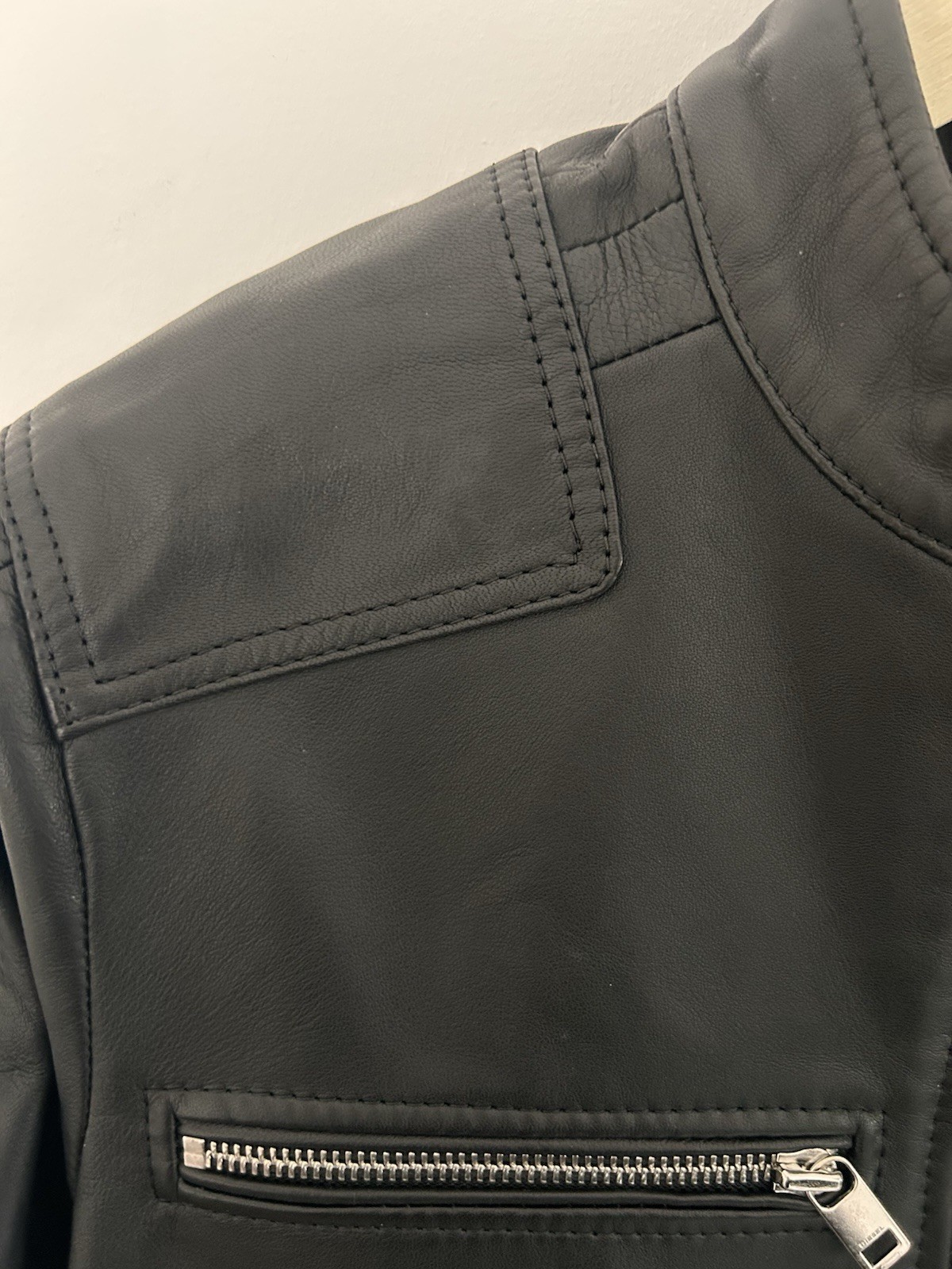 DIESEL L-Boy 0TAH Medium -Men's Leather Jacket in bomber style. image 9