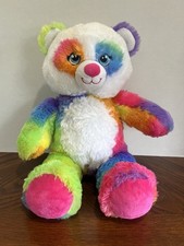 Build A Bear Rainbow Friends 16  Bright Bear Plush Stuffed W/dress Colorful BAB