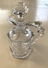 Heisey Crystal Clear Twist Cruet With Stopper Art Deco 4.5”