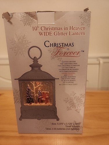 Neu Weihnachten im Himmel Glitzer Laterne 10" Kardinal Bäume wunderschön