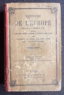Ancien livre Histoire de l'Europe Victor Duruy Hachette 1879