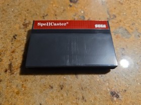 SEGA MASTER SYSTEM SPELLCASTER COMPLETE IN BOX CIB RARE AUTHENTIC POSTER