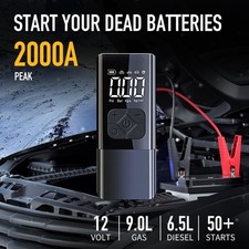 150psi Portable Tire Inflator Air Compressor Jump Starter Power Bank Digital 150psi Portable Tire Inflator Air Compressor Jump Starter Power Bank Digital