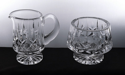 Waterford Crystal Footed Sugar & Creamer Kildare