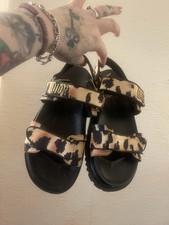 Chunky Designer Style Sandal Size 5 Worn Once Leopard Print Summer Shoes Sandals