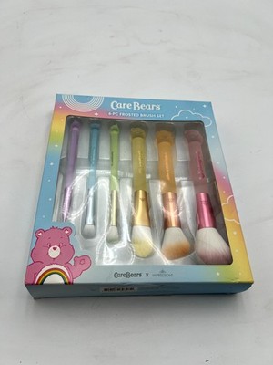 Care Bears x Impressions 6-PC Frosted Brush Set Vanity Makeup Vegan Cruelty Free
