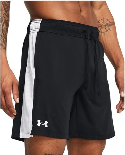 Under Armour Men's Train Stretch 2.0 Shorts Small Size Black & White Color New - Picture 4 of 6