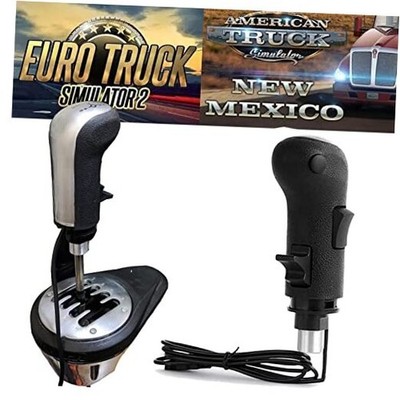 Support G29 G920 G27 for Simracing Game Sim Rig USB Gearshift Knob Silver