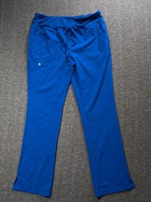 Barco One Mens Royal Blue Drawstring Yoga Waist Scrub Pants Size M