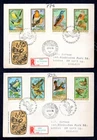 Hungary - 1973 Birds on 2 x Registered First Day Cover