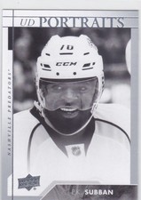 17/18 UD..P.K. SUBBAN..PORTRAITS..# P-26..PREDATORS..FREE COMBINED SHIPPING