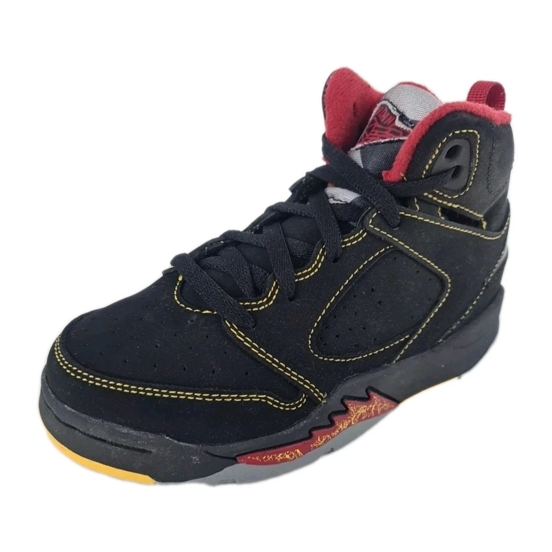 ? Scarpe Nike Air Jordan Sixty Plus in pelle nera BAMBINI PICCOLI 365164 071 taglia 3