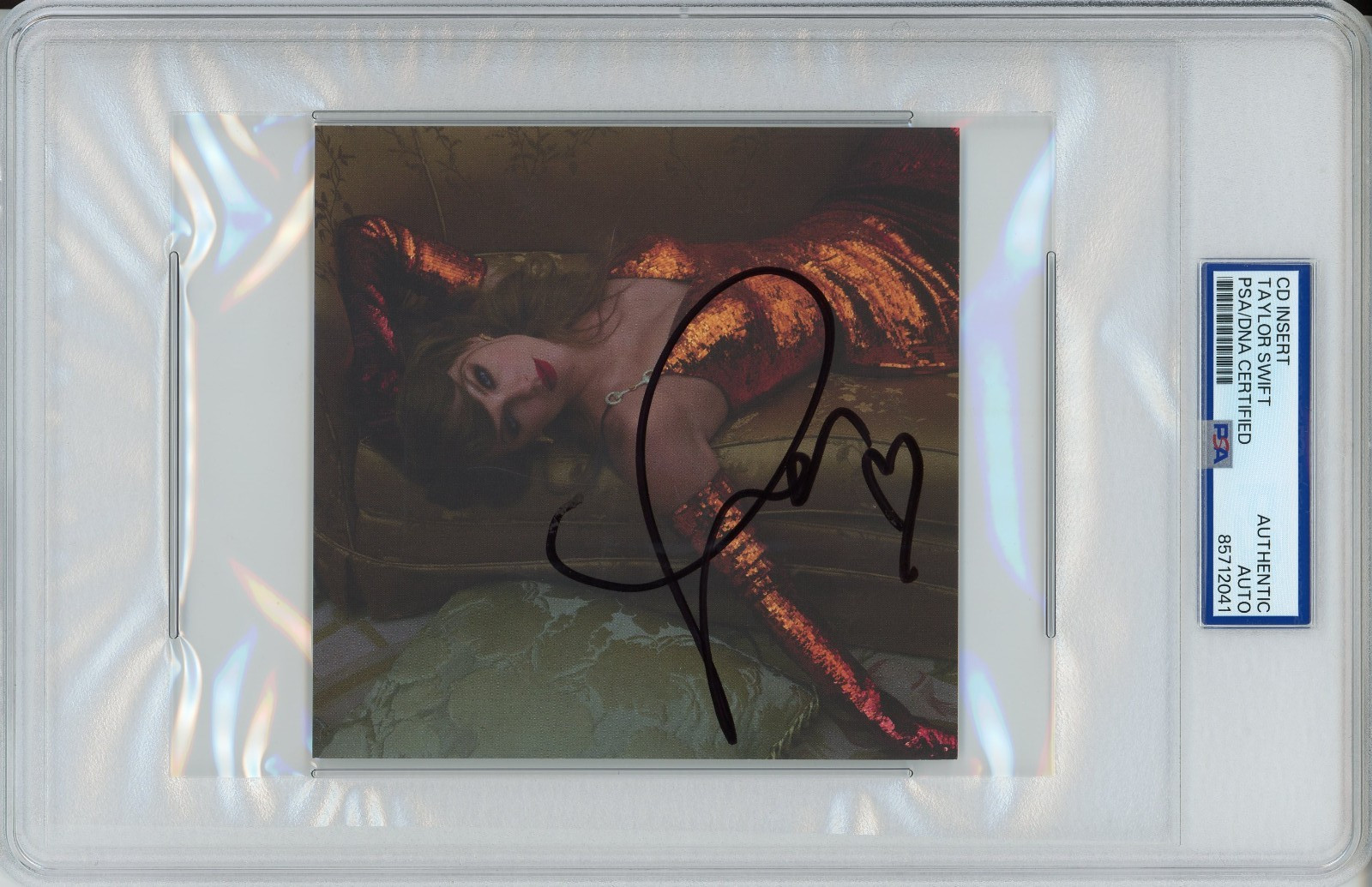 Taylor Swift Signed Life of a Showgirl SEXY Photo PSA DNA COA Autograph w/ HEART