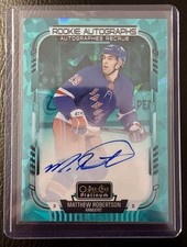 2025-26 OPC Platinum Matthew Robertson Turquoise Fragments Auto Rangers SSP