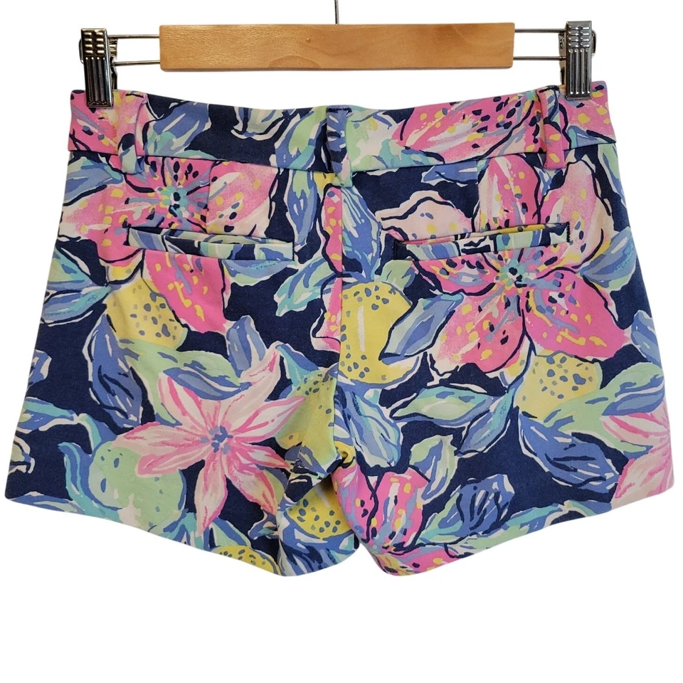 Pantalones Cortos Lilly Pulitzer Callahan Suela Capri Mujer Verano Playa Vacaciones Talla 00 Foto 2 de 4