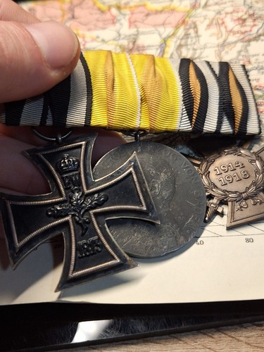 3er Spange Baden Für Verdienst FEK Frontkämpfer EK2 Eiserne Kreuz Medaille Orden - Picture 2 of 3