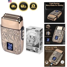 Electric Shaver for Men Close Shave Bald Head Razor Beard Trimmer 3-Speed