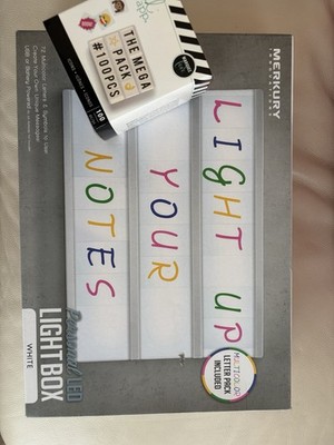 Personal LED Light Box With 72 Multicolor Letters & 100 Multicolor Emojis